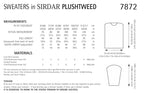 Sirdar Sweaters Knitting Pattern in Sirdar Plushtweed 7872P PDF DOWNLOAD
