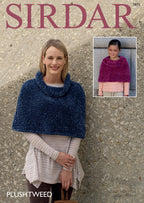 Sirdar Capes Knitting Pattern in Sirdar Plushtweed 7875P PDF DOWNLOAD