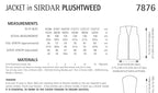 Sirdar Jacket Knitting Pattern in Sirdar Plushtweed 7876P PDF DOWNLOAD