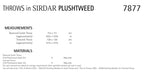 Sirdar Throws Knitting Pattern in Sirdar Plushtweed 7877P PDF DOWNLOAD