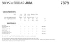 Sirdar Socks Knitting Pattern in Sirdar Aura 7879P PDF DOWNLOAD