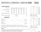 Sirdar Waistcoat and Cardigan Knitting Pattern in Sirdar Aura 7880P PDF DOWNLOAD