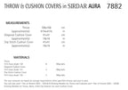 Sirdar Throw and Cushion Covers Knitting Pattern in Sirdar Aura 7882P PDF DOWNLOAD