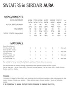 Sirdar Sweaters Knitting Pattern in Sirdar Aura 7884P PDF DOWNLOAD