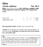 Viking Yarn Mittens Knitting Pattern in Idun 10-3bP PDF DOWNLOAD