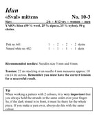Viking Yarn Mittens Knitting Pattern in Idun 10-3cP PDF DOWNLOAD