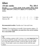 Viking Yarn Socks Knitting Pattern in Idun 10-4aP PDF DOWNLOAD
