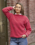 Viking Yarn Boat Necked Sweater Knitting Pattern in Idun 10-5aP PDF DOWNLOAD