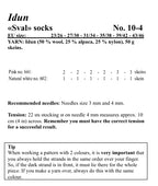 Viking Yarn Socks Knitting Pattern in Idun 10-4cP PDF DOWNLOAD