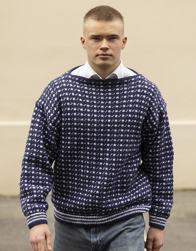Viking Yarn Boat Necked Sweater Knitting Pattern in Idun 10-5cP PDF DOWNLOAD
