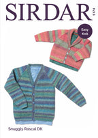 Sirdar Baby Boys & Boys Cardigans Knitting Pattern in DK 5174P PDF DOWNLOAD