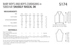 Sirdar Baby Boys & Boys Cardigans Knitting Pattern in DK 5174P PDF DOWNLOAD