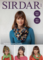 Sirdar Accessories Knitting Pattern in Super Chunky 8157P PDF DOWNLOAD
