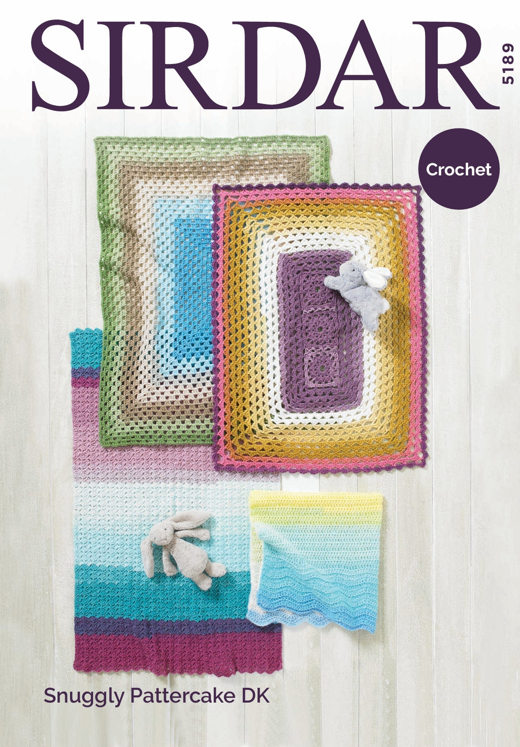 Sirdar Blankets Crochet Pattern in DK 5189P PDF DOWNLOAD
