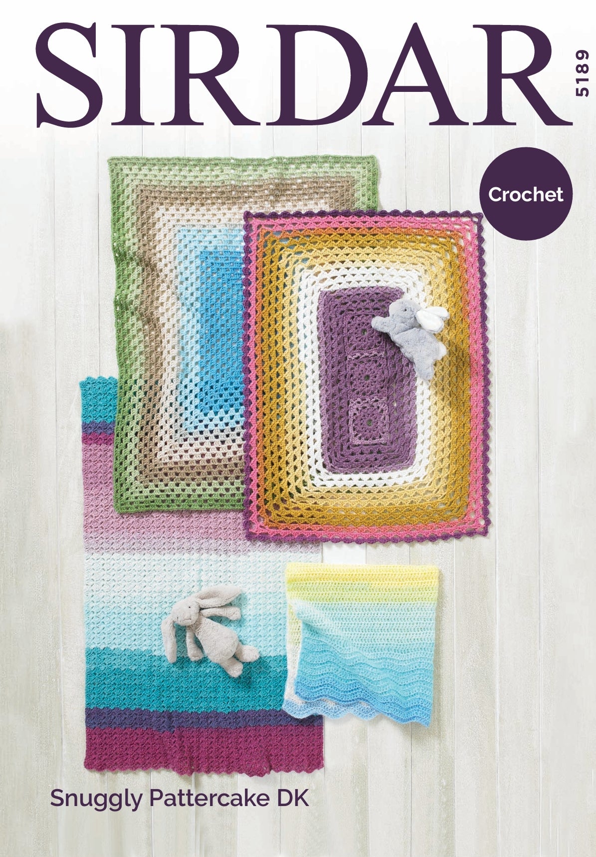 Sirdar Blankets Crochet Pattern in DK 5189P PDF DOWNLOAD