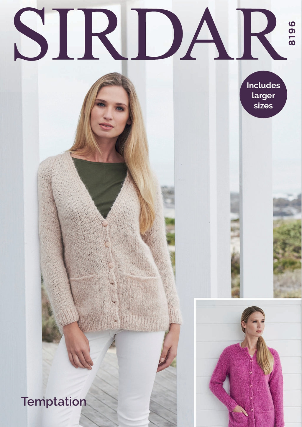 Sirdar Cardigans Knitting Pattern in Chunky 8196P PDF DOWNLOAD