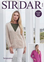 Sirdar Cardigans Knitting Pattern in Chunky 8196P PDF DOWNLOAD