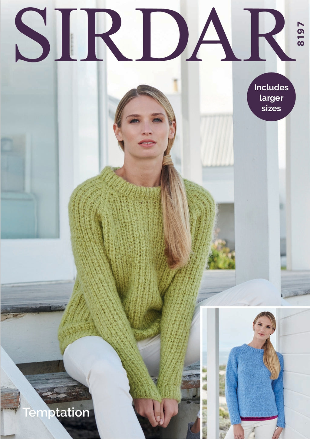 Sirdar Sweaters Knitting Pattern in Chunky 8197P PDF DOWNLOAD