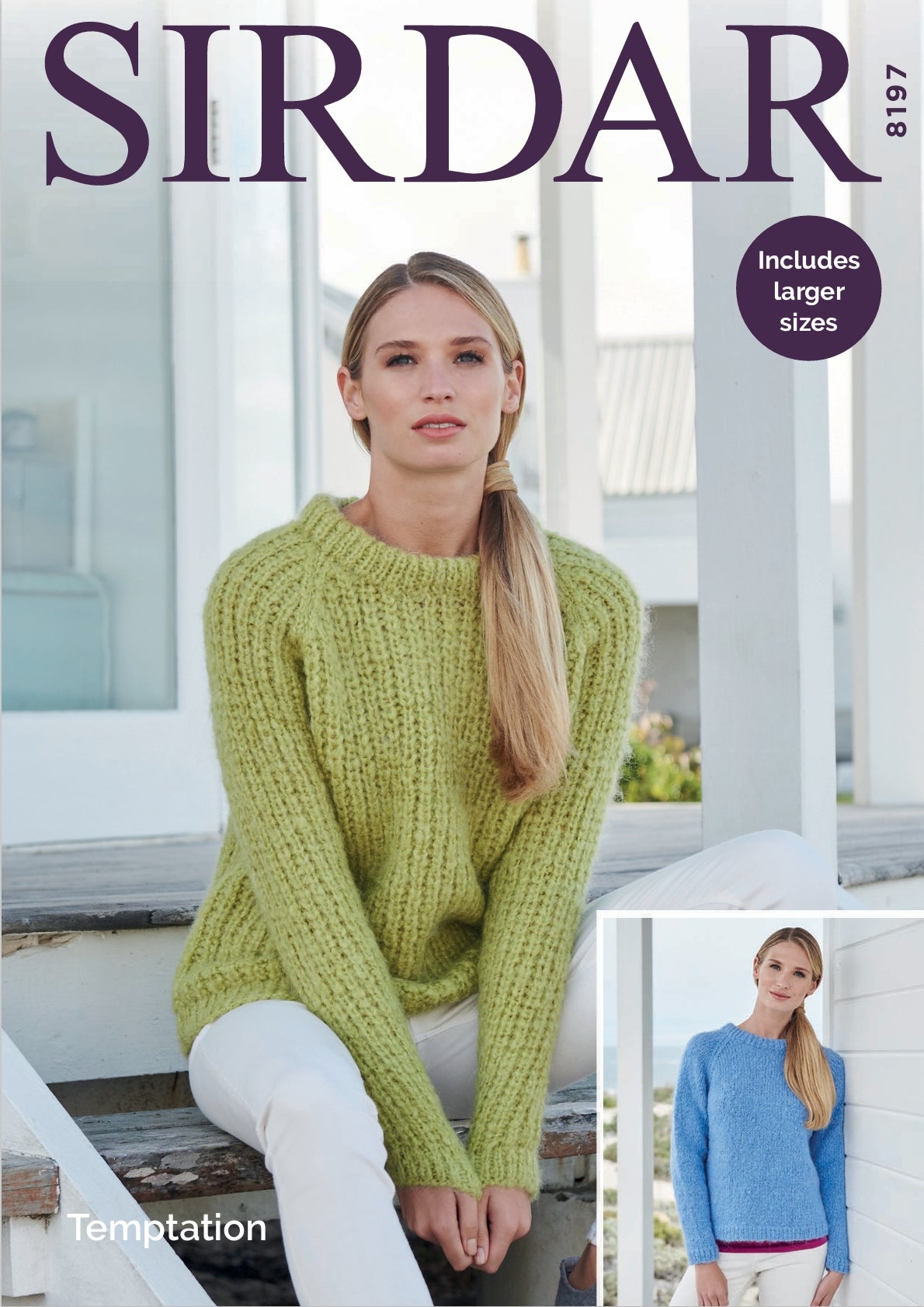 Sirdar Sweaters Knitting Pattern in Chunky 8197P PDF DOWNLOAD