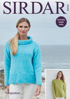 Sirdar Sweaters Knitting Pattern in Chunky 8202P PDF DOWNLOAD