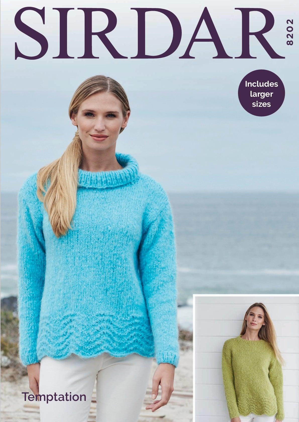 Sirdar Sweaters Knitting Pattern in Chunky 8202P PDF DOWNLOAD
