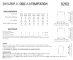 Sirdar Sweaters Knitting Pattern in Chunky 8202P PDF DOWNLOAD