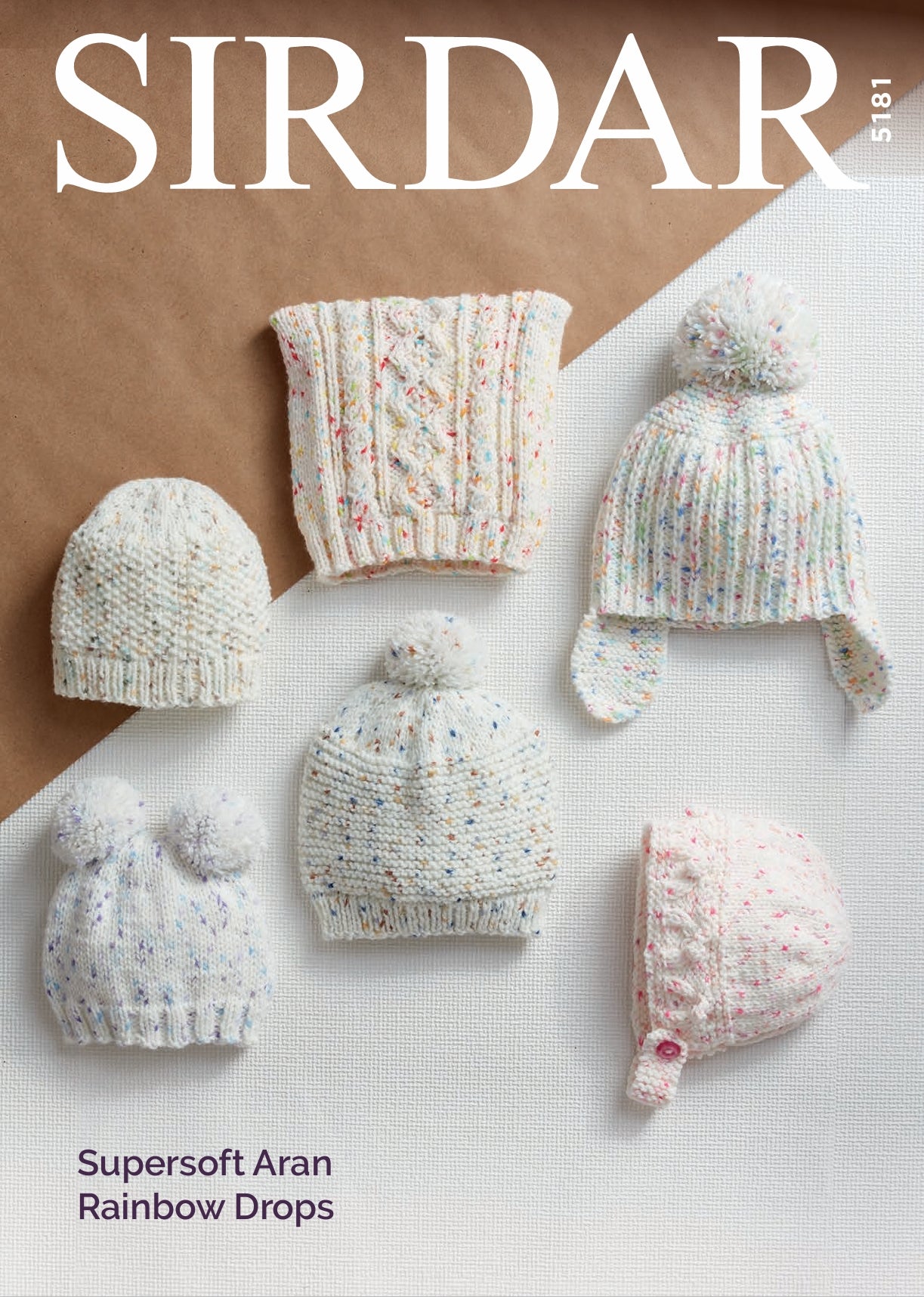 Sirdar Hats Knitting Pattern in Aran 5181P PDF DOWNLOAD
