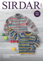 Sirdar Sweaters Knitting Pattern in Chunky 2494P PDF DOWNLOAD