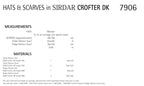 Sirdar Hats and Scarves Knitting Pattern in Sirdar Crofter DK 7906P PDF DOWNLOAD