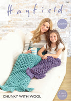 Hayfield Mermaid Tail Crochet Pattern in Hayfield Chunky with Wool 7907P PDF DOWNLOAD