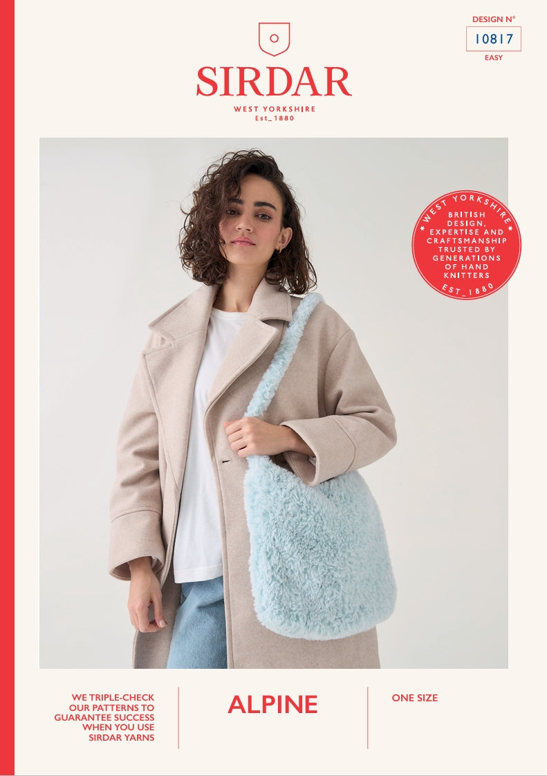 Sirdar Ladies Bag Knitting Pattern in Alpine 10817P PDF DOWNLOAD
