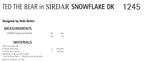 Sirdar Ted the Bear Knitting Pattern in Sirdar Snowflake DK 1245P PDF DOWNLOAD