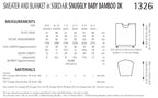 Sirdar Sweater and Blanket Knitting Pattern in Snuggly Baby Bamboo DK 1326P PDF DOWNLOAD