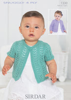 Sirdar Cardigans Knitting Pattern in Snuggly 4ply 1330P PDF DOWNLOAD
