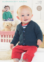 Sirdar Cardigans Knitting Pattern in Supersoft Aran 1339P PDF DOWNLOAD