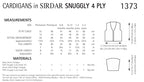 Sirdar Cardigans Knitting Pattern in Snuggly 4ply 1373P PDF DOWNLOAD