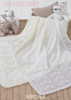 Sirdar Shawls Knitting Pattern in Snuggly 2ply and 3ply 1452P PDF DOWNLOAD
