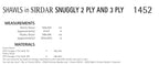 Sirdar Shawls Knitting Pattern in Snuggly 2ply and 3ply 1452P PDF DOWNLOAD