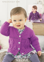 Sirdar Girls Cardigans Knitting Pattern in Snuggly DK 1472P PDF DOWNLOAD