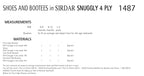 Sirdar Shoes and Bootees Knitting Pattern in Snuggly 4ply 1487P PDF DOWNLOAD
