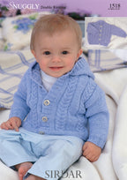 Sirdar Cardigans Knitting Pattern in Snuggly DK 1518P PDF DOWNLOAD