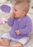 Sirdar Cardigans Knitting Pattern in Snuggly 4ply 1520P PDF DOWNLOAD