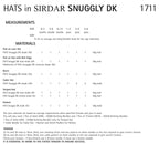 Sirdar Hats Knitting Pattern in Snuggly DK 1711P PDF DOWNLOAD
