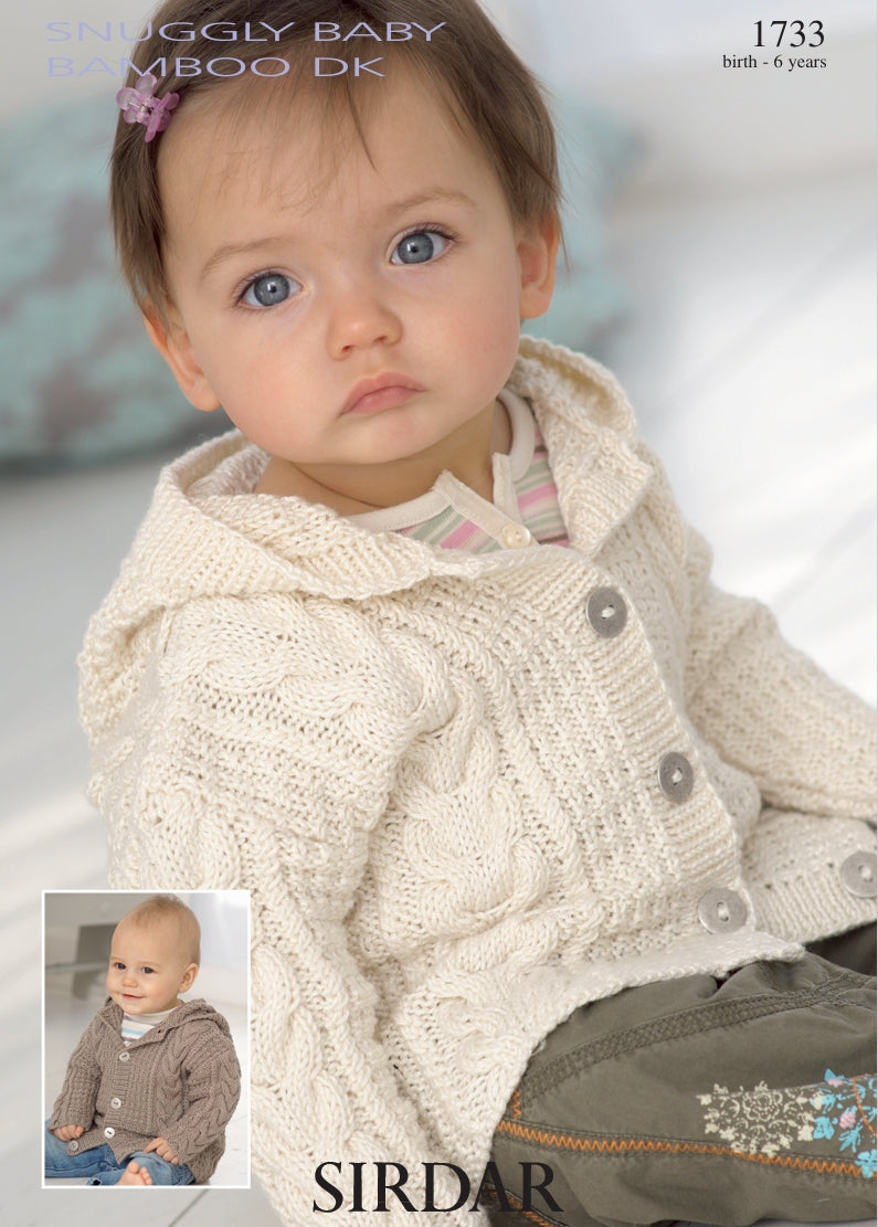 Sirdar Coat Knitting Pattern in Snuggly DK 1733P PDF DOWNLOAD