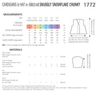 Sirdar Cardigans and Hat Knitting Pattern in Snowflake Chunky 1772P PDF DOWNLOAD