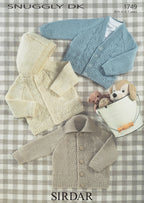 Sirdar Jackets Knitting Pattern in Snuggly DK 1749P PDF DOWNLOAD