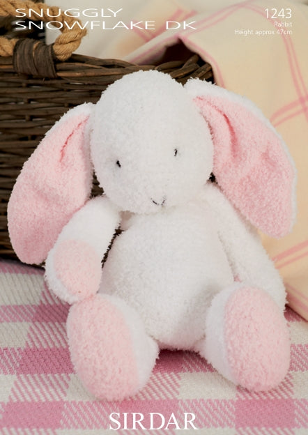 Sirdar Flopsy the Bunny Knitting Pattern in Sirdar Snowflake DK 1243P PDF DOWNLOAD