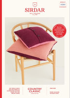 Sirdar Cushion Covers Knitting Pattern in Country Classic DK 10303P PDF DOWNLOAD