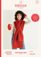 Sirdar Ladies Scarf and Mittens Knitting Pattern in Sirdar Adventure Super Chunky 10315P PDF DOWNLOAD