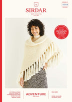 Sirdar Ladies Shawl Knitting Pattern in Sirdar Adventure Super Chunky 10318P PDF DOWNLOAD